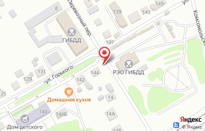 Киоск фастфудной продукции на улице Максима Горького на карте