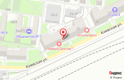 Авеста на Киевской улице на карте