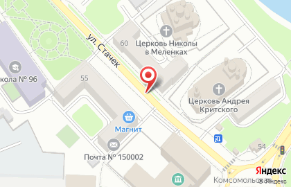 Мемориал на улице Стачек на карте