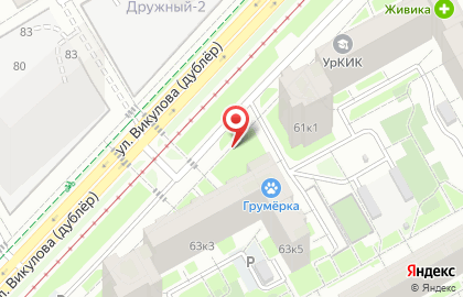 Продуктовый магазин Спартак в Верх-Исетском районе на карте