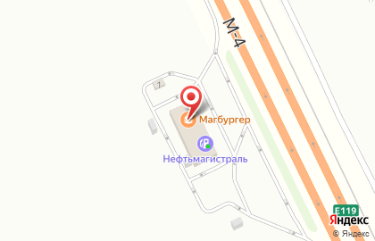 Ресторан быстрого питания МагБургер в Домодедово, на М-4 Дон 66 км на карте