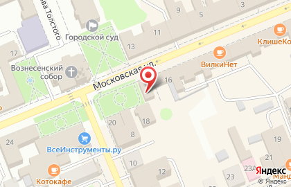 Книжный магазин Книголюб на Московской улице на карте
