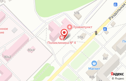 Поликлиника №4 Городская больница им. С.П. Боткина в Орле на карте