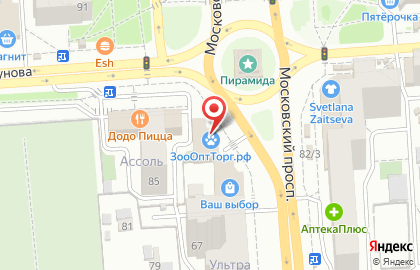 Магазин электроники и бытовой техники Фенко в Коминтерновском районе на карте