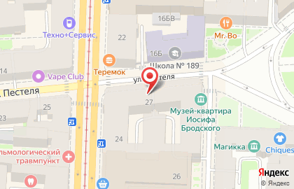 Бистро Burger Lab на метро Чернышевская на карте