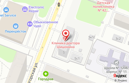 Московская городская телефонная сеть на Ясногорской улице на карте