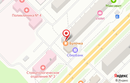 Магазин Каскад Вин на улице Папанина на карте