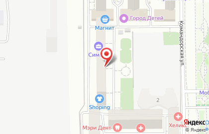 Магазин 1001 мелочь на Командорской улице на карте
