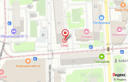 Центр диагностики CMD на метро Достоевская на карте