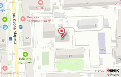 Школа танцев Сюрприз на улице Карла Маркса на карте