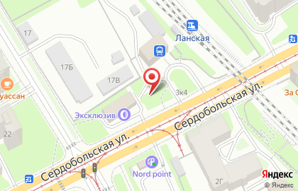 Продуктовый магазин на Сердобольской, 3Б на карте