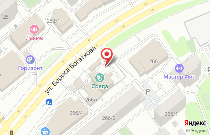 Деловой центр Карибы на улице Бориса Богаткова на карте