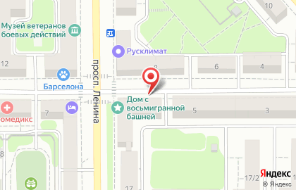 Киоск по продаже печатной продукции Роспечать на проспекте Ленина, 15 киоск на карте