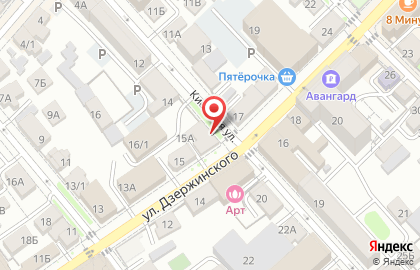 Восточный экспресс банк на улице Дзержинского на карте