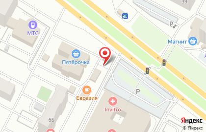 Киоск по продаже печатной продукции на Интернациональной улице на карте