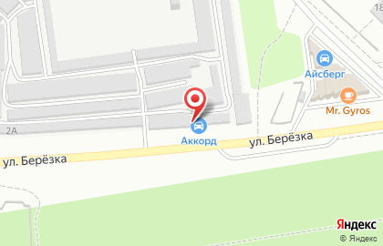Автосалон Аккорд в Дзержинском районе на карте