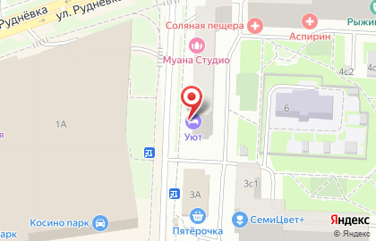 Мини-отель Уют на улице Рудневка на карте