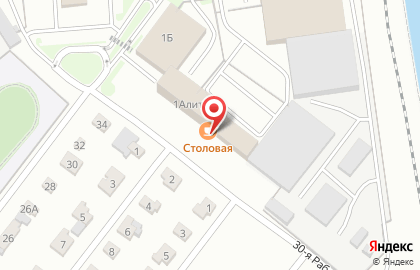 Столовая в Омске на карте