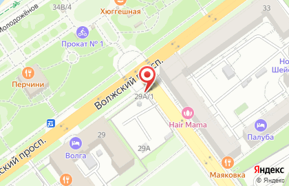 Киоск по продаже шаурмы на Волжском проспекте на карте