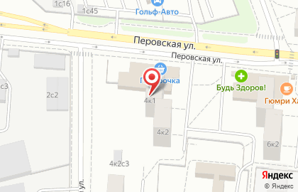Блок АвтоСтарт на метро Шоссе Энтузиастов на карте