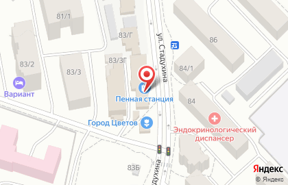 Магазин разливных напитков Пенная станция в Якутске на карте