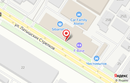 Оптовая фирма Смайл на улице Латышских Стрелков на карте