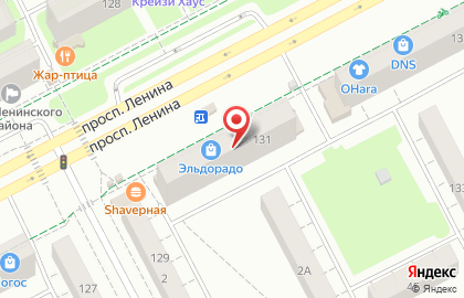 Магазин бытовой техники и электроники Эльдорадо на проспекте Ленина на карте