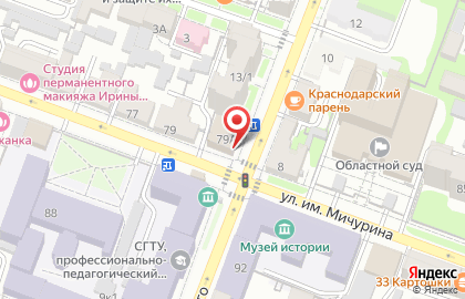 Карандаш в Октябрьском районе на карте