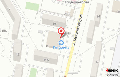 Банкомат АВТОВАЗБАНК, Комсомольский район на улице Механизаторов на карте