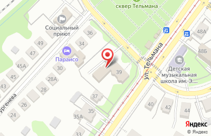 Банкомат Банк Москвы на улице Тельмана на карте
