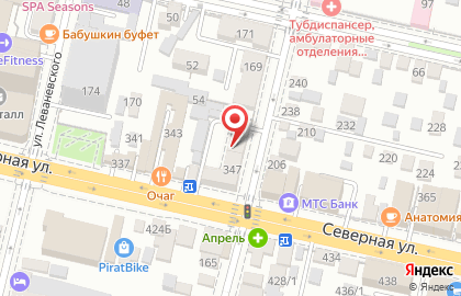 ОАО Тавс Кубань на Северной улице на карте