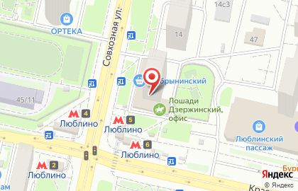 Кафе Добрынинский и партнёры на Совхозной улице на карте