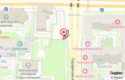 Автостоянка СПб на набережной Обводного канала на карте
