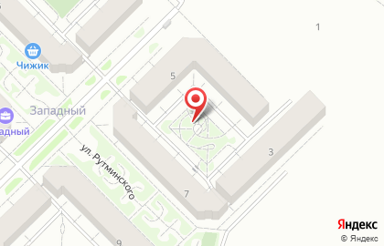 Западный, ЖСК Западный-1 в Верх-Исетском районе на карте