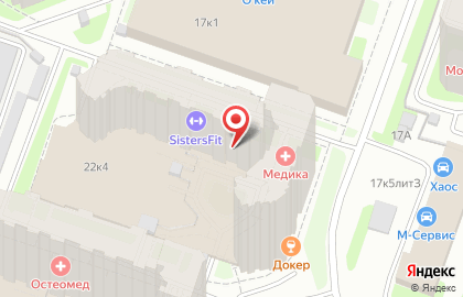Многопрофильная клиника МЕДИКА на Гжатской улице на карте