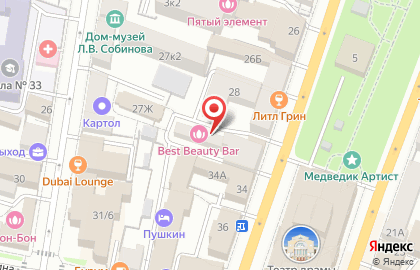 Юг на карте