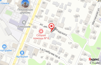 Скорая медицинская помощь в Волжском районе на карте