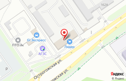 Банкомат СберБанк в Воронеже на карте