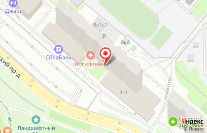 Центр остеопатии Ист Клиник в Новотушинском проезде на карте