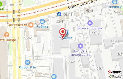 Trive на Благодатной улице на карте