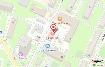 Центр МРТ-диагностики Сфера-СМ в Писаревском проезде на карте