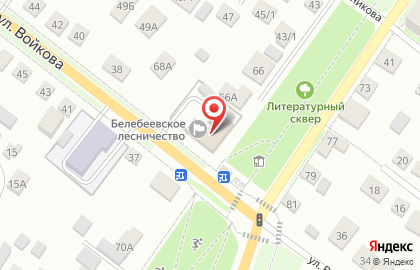 Белебеевский лесхоз на карте