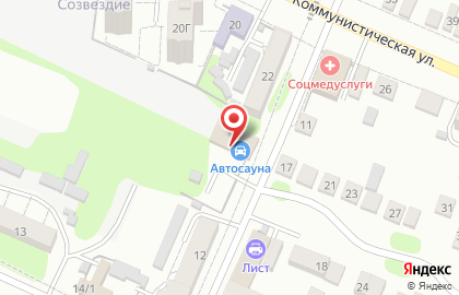 Автосауна на улице Чапаева на карте