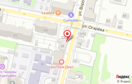 Салон красоты Апельсин на улице Воронина на карте