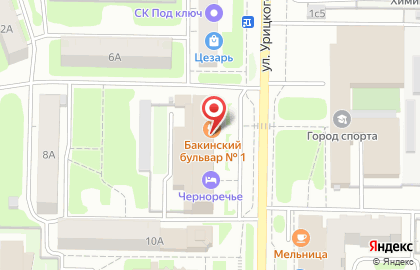 Черноречье на улице Урицкого на карте