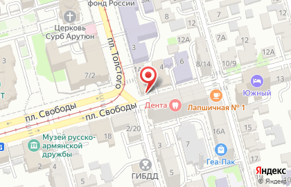 Строительная фирма Кристина на площади Толстого на карте