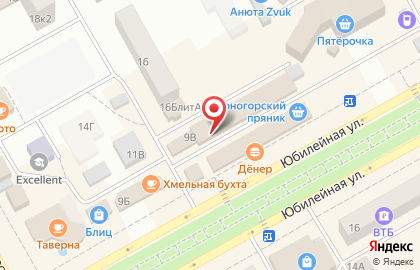 Кондитерская Фунтик на Юбилейной улице на карте