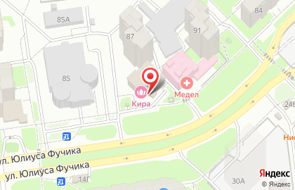 Торгово-монтажная компания Ваши окна на улице Юлиуса Фучика на карте