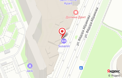 Зоосалон Шик и Блеск на улице Фёдора Абрамова на карте