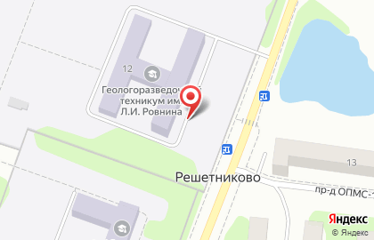 Московский геологоразведочный техникум на Ленинградском шоссе на карте